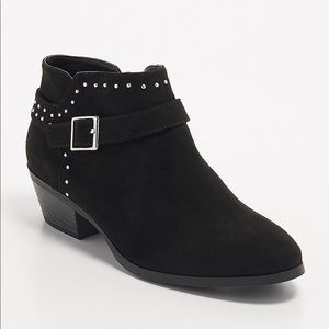 ELAINE FAUX SUEDE STUDDED BOOTIE